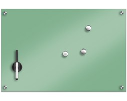 Szklana tablica magnetyczna, miętowy + 3 magnesy, 60x40 cm, ZELLER