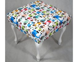Ławka Puf Pufa Dziecięca Samochody Produkt Polski 40/40/30cm