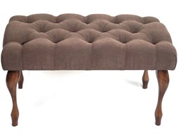 Ławeczka Pufka Pikowana Avila 8 Brązowy Nogi Ludwik Palisander Indyjski 70cm - Avila 8 Brązowy
