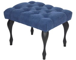 Ławeczka Pufka Pikowana Avila 20 Granatowy Nogi Ludwik Czarne Półmat 50cm - 50 cm