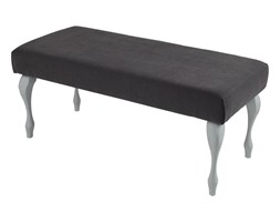 Ławka Ławeczka Pufa Pufka Gładka Szara Avila 24 Nogi Ludwik Białe Półmat 90cm