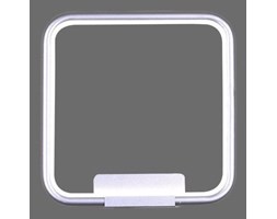 MCODO :: Nowoczesny kinkiet Pista Illuminata SQ srebrny wykonany w technologii LED Nowość 20W