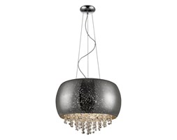 Lampa wisząca Tiffany średnica 40 cm srebrna