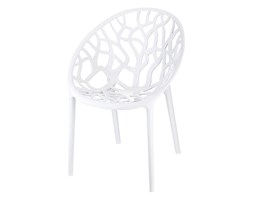 Krzesło Coral White Glossy