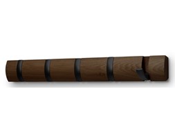 Wieszak na ścianę Flip Hook czarny / orzech