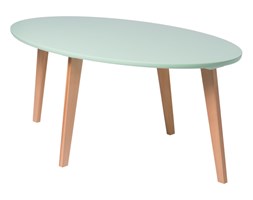 Stolik kawowy Norman 115x65 cm owalny z zielonym blatem