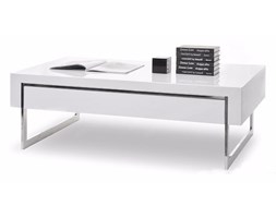 Ława Concept biały połysk 120x70 cm z szufladami