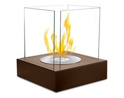 Biokominek Cube Brąz strukturalny