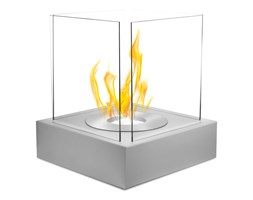Biokominek Cube Szary strukturalny