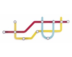 Wieszak Subway kolorowy