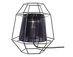 Lampka stołowa/nocna Trio Cage R50251002-czarna