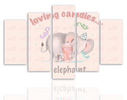 Loving candies elephant, Pięcioczęściowy - pentaptyk