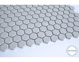 Hexagon mały, light grey, mat