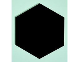 Panel ścienny hexagon czarny - nuki