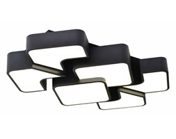 MCODO :: Nowoczesny plafon led LIGHTSPACE 6 unikalny design czarny 60W