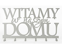 Wieszak do przedpokoju Witamy w naszym domu - Czarny