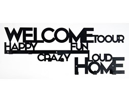Wieszak do przedpokoju Welcome to our... - Czarny