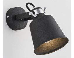 Metalowy industrialny kinkiet regulowany lampa ścienna Argon Kongo 1x60W E27 czarny 3175