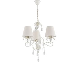 Lampa wisząca zwis żyrandol Alfa Lukrecja 3x40W E14 biały, złoty, ecri 21063