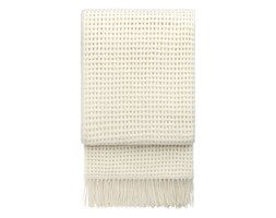 Pled wełniany Elvang Basket Off White