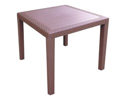 MEGA PLAST stół ogrodowy MP696 RATAN LUX stół 71 x 75,5 cm, ciemnobrązowy, BEZPŁATNY ODBIÓR: WARSZAWA, WROCŁAW, KATOWICE, KRAKÓW!