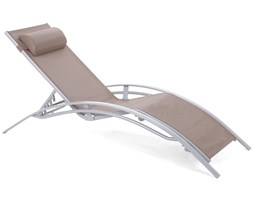 Leżak ogrodowy Aruba Silver / Taupe