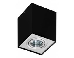 Azzardo Eloy 1 GM4106 Plafon lampa sufitowa 1x50W GU10 czarny / aluminium + żarówka LED za 1 zł GRATIS!