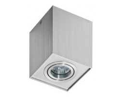 Azzardo Eloy 1 GM4106 Plafon lampa sufitowa 1x50W GU10 aluminium + żarówka LED za 1 zł GRATIS!