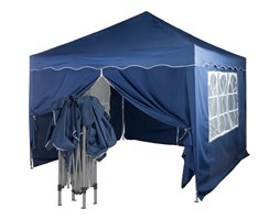 Automatyczny pawilon ogrodowy 3x3m + 4 ścianki, niebieski
