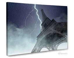 Obrazy na płótnie Canvas Panorama Burza nad Paryżem