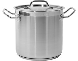 GARNEK WYSOKI Z POKRYWKĄ ZE STALI NIERDZEWNEJ 20x20CM 6,3L Yato YG-00002
