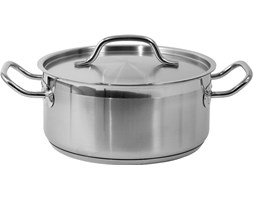 GARNEK NISKI Z POKRYWKĄ ZE STALI NIERDZEWNEJ 24x11CM 5L Yato YG-00041