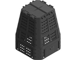 Kompostownik z tworzywa czarny C650 Flo 35621