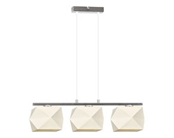 Elegancka Lampa Wisząca Chrom z Abażurem
