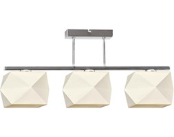 Lampa Sufitowa Plafon z Abażurem Chrom