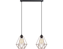 Lampa Wisząca Industrialna Loft Edison Miedź