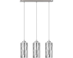 Wisząca Lampa z Eleganckim Kloszem Chrom