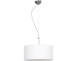 Lampa Wisząca Oryginalna Abażur z Plisą Chrom