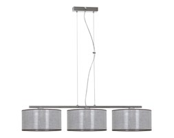 Stylowa Lampa Wisząca Chrom Oryginalny Abażur