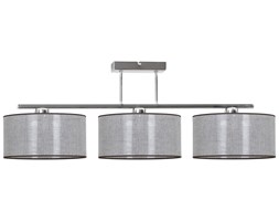 Nowoczesna Lampa z Abażurem Chrom Materiał
