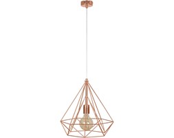 Lampa Wisząca Loft Miedź Chrom Złota