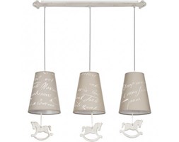 Lampa oprawa wisząca dziecięca Nowodvorski Pony 3x60W E27 beżowa 6380