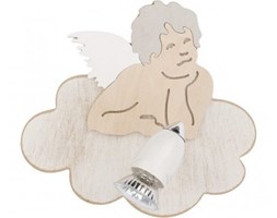 Kinkiet lampa ścienna Nowodvorski Angels do pokoju dziecięcego aniołki 1x35W GU10 brąz 6890