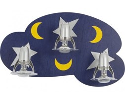 Plafon lampa sufitowa Klaudia III 1747 Nowodvorski do pokoju dziecięcego z motywem nocnego nieba 3x40W E14 niebieski