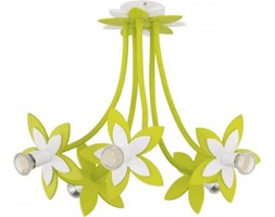 Plafon Nowodvorski Flowers Green do pokoju dziecięcego zielone kwiaty 5x7W GU10 zielony 6901