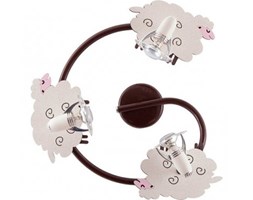 Plafon lampa sufitowa Nowodvorski Spirala Sheep III do pokoju dziecięcego owce 3x40W E14 beżowy 4107