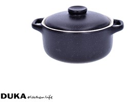 Forma do pieczenia okrągła z pokrywką 13 cm czarna