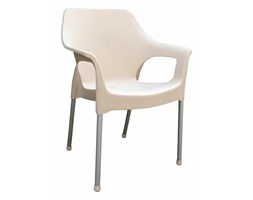 MEGA PLAST krzesło MP1282 URBAN 83,5x60x54 cm kremowe, BEZPŁATNY ODBIÓR: WROCŁAW!