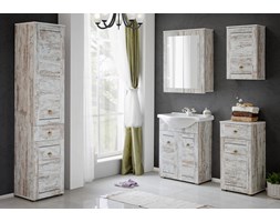 Lazienka.shop Prowansalskie meble łazienkowe z umywalką ceramiczną 65cm
