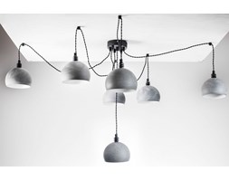 lampa wisząca Pająk 7LP Beton/Czarny